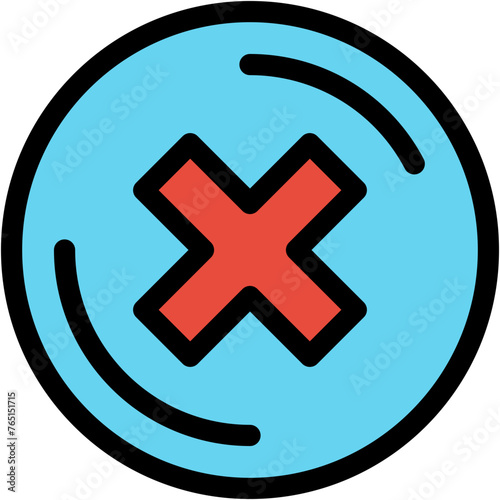 Vector Icon Ad, blocker, digital, reject