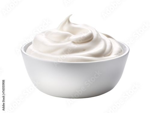 a bowl of white cream