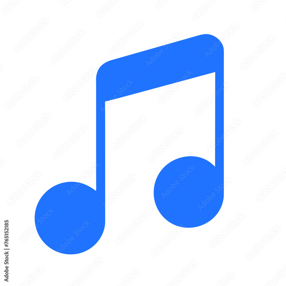 Music note icon vector on a Transparent Background Music note icon vector on a Transparent Background