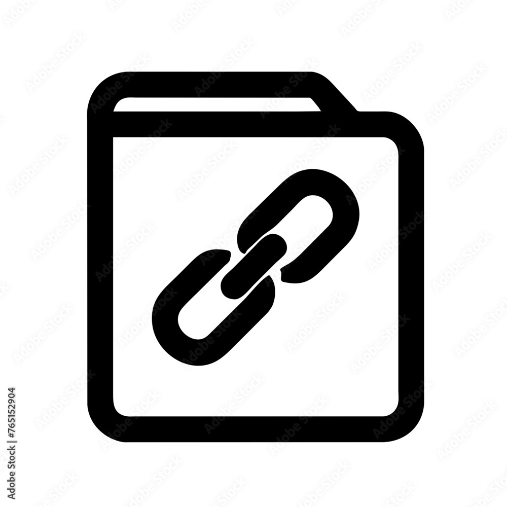 Link icon vector illustration on a Transparent Background Link icon vector illustration on a Transparent Background