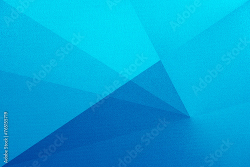 Obraz na płótnie Light bright neon electric metallic cyan agua blue abstract pattern background. Geometric shape. Line triangle angle fold polygon diamond 3D. Color gradient. Rough grain noise. Matte shimmer. Design. w salonie