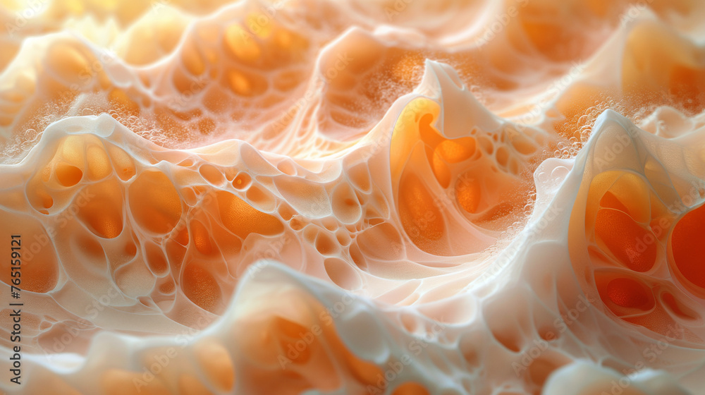 Organic and fluid texture, movement and dynamism