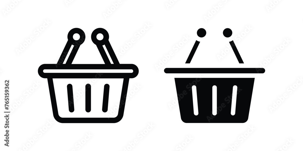 Shopping Basket icon. flat illustration of vector icon