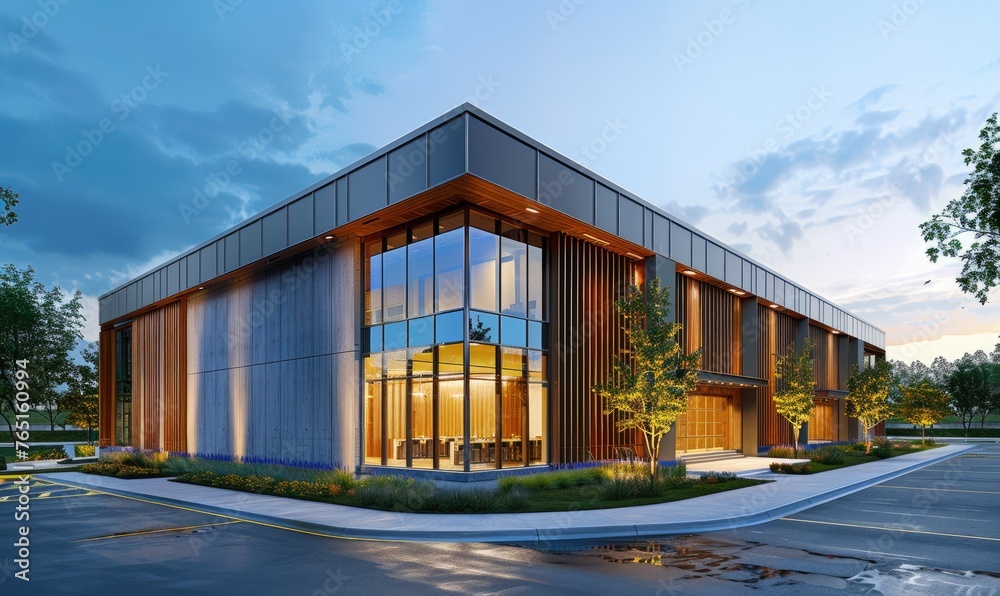 Obraz premium Modern data center building