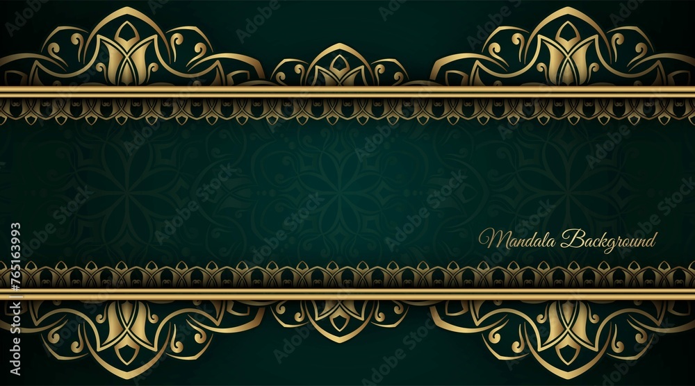 Luxury Background With Golden Mandala Ornament 14