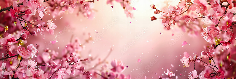 Sakuras Soft Whispers: A Ballet of Blooms Dancing in the Spring Breeze, Painting the World in Hues of Pink and Joy
