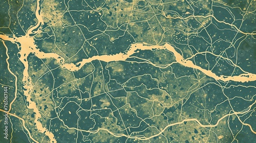 The image is a map of a city. It is a detailed map, showing all the major roads and streets. photo