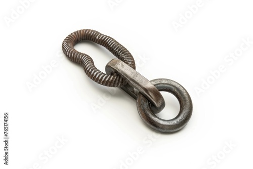 Close up of a metal hook, suitable for industrial and household concepts