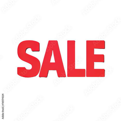 The text "SALE" in red on a white or transparent background, PNG.