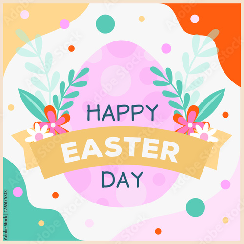 Happy Easter Egg  Easter Bunny  Egg Easter  Vector illustration.