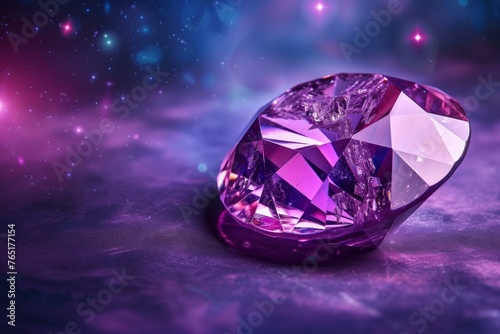 Beautiful brilliant gemstone. Luxury expensive diamond carat sparkling. Generate ai