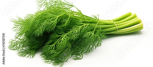 Green vegetables on a white surface photo