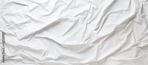 White paper covering bed