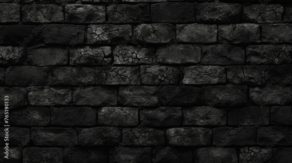 Fototapeta premium black brick background