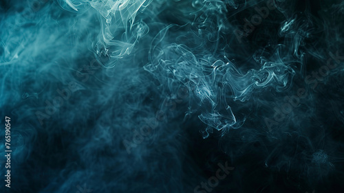 full hd dark background with smoke, dark colors with smoke, smoke in the dark, dark banner © Gegham