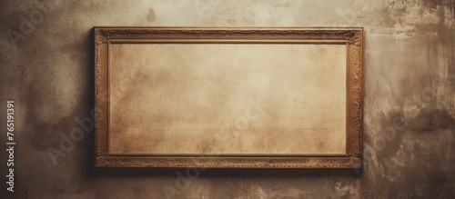 Old frame on grungy wall