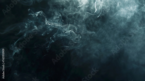 full hd dark background with smoke, dark colors with smoke, smoke in the dark, dark banner © Gegham