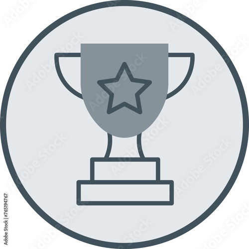 Trophy Line Fill Circle Icon