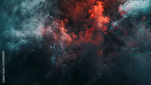full hd dark background with smoke, dark colors with smoke, smoke in the dark, dark banner
