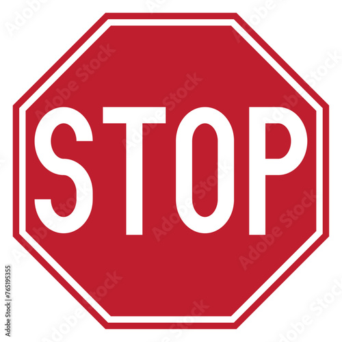 Vector graphic of STOP traffic sign symbol