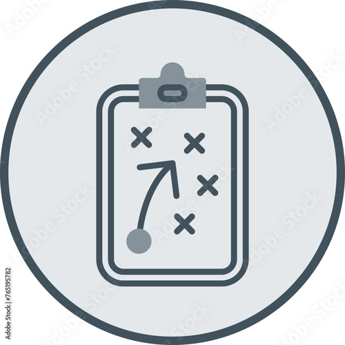 Strategy Line Fill Circle Icon