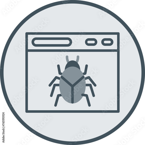 Crawler Line Fill Circle Icon