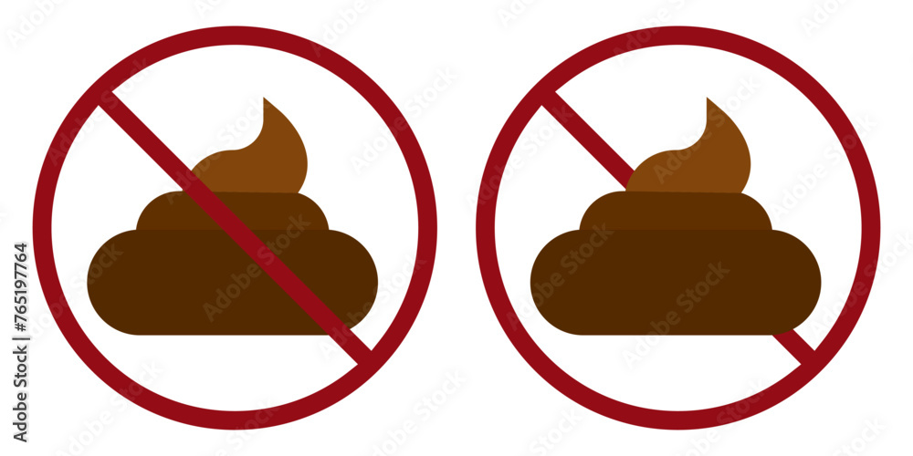 dog shit ban prohibit icon. Not allowed animal poop. Forbidden to poo dog shit ban prohibit icon. Not allowed animal poop. Forbidden to poo
