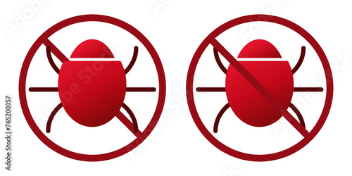 computer bag virus ban prohibit icon. Not allowed hacking. Forbidden incest