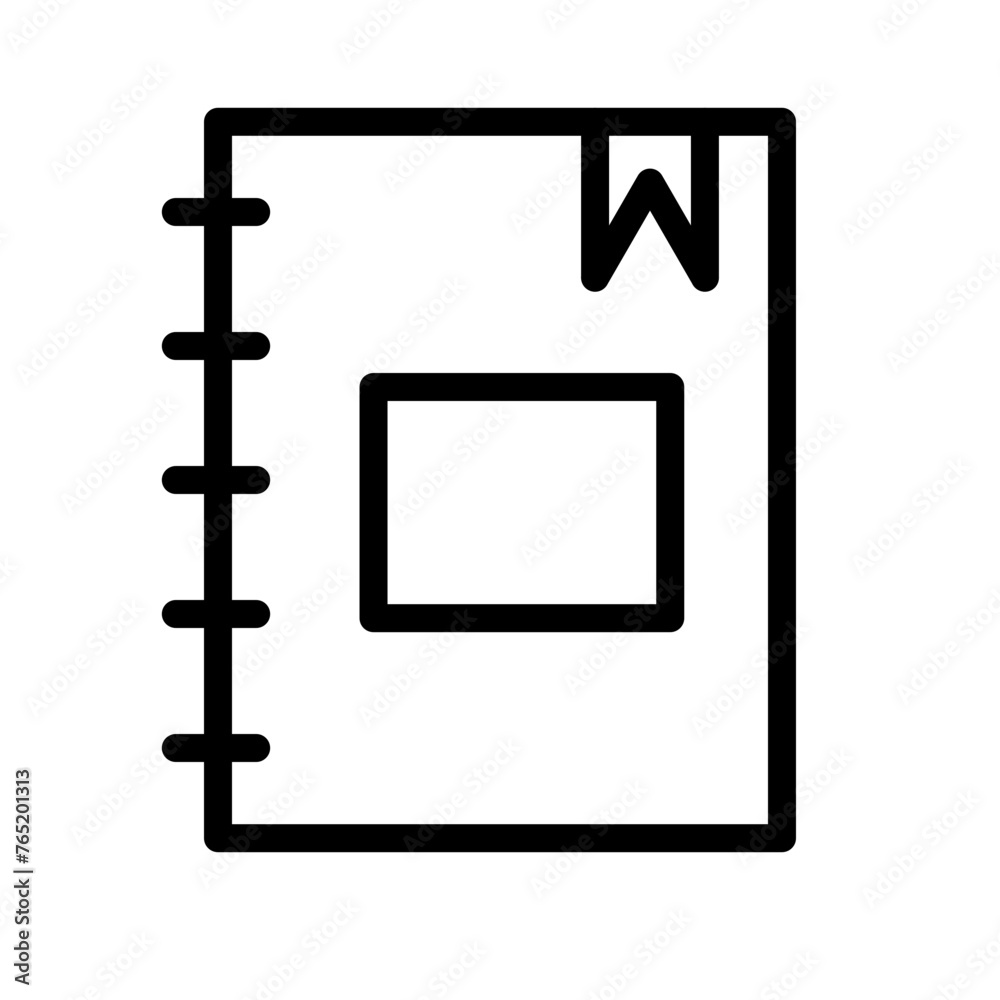 Diary Vector Line Icon Design Diary Vector Line Icon Design