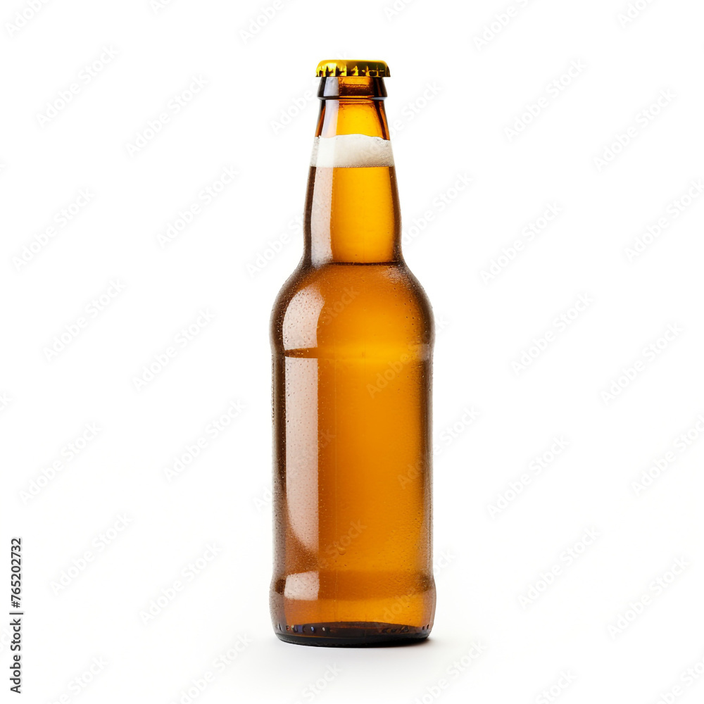 beer isolated on white background сreated with Generative Ai