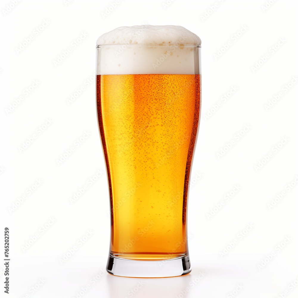 beer isolated on white background сreated with Generative Ai beer isolated on white background сreated with Generative Ai