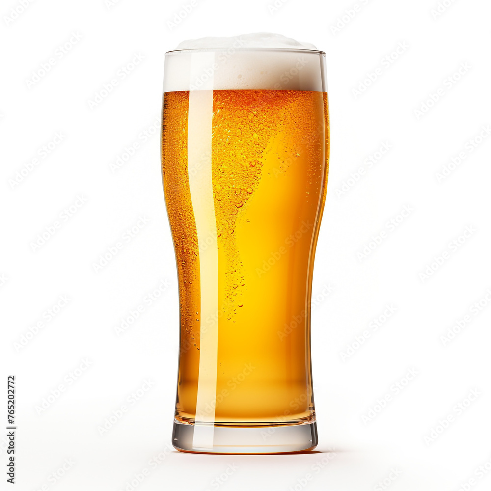 beer isolated on white background сreated with Generative Ai beer isolated on white background сreated with Generative Ai