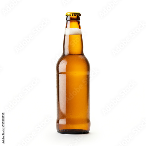beer isolated on white background   reated with Generative Ai
