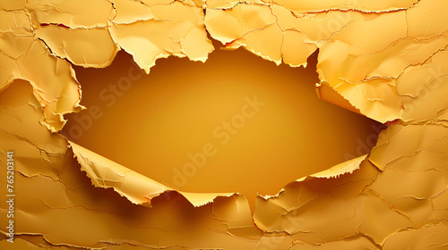  Golden Torn Paper Background Template