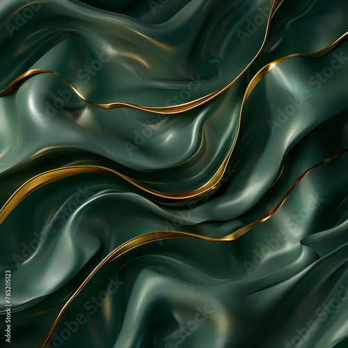  Classic Elegant Oil Green and Gold Background Shot