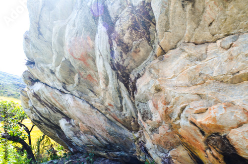 Wallpaper Mural Cave paintings over five thousand years old painted on rocks in the Serra do Cipó region, Brazil Torontodigital.ca