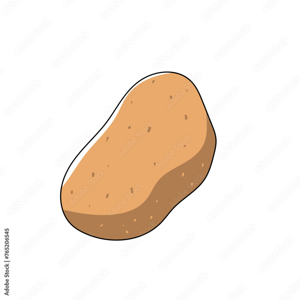 potato illustration. vector vegetables white background. potato illustration. vector vegetables white background.