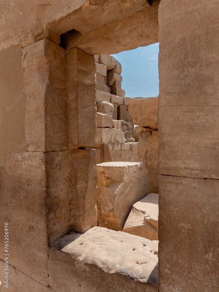 Archeological remains of the Karnak temple, luxor Egypt