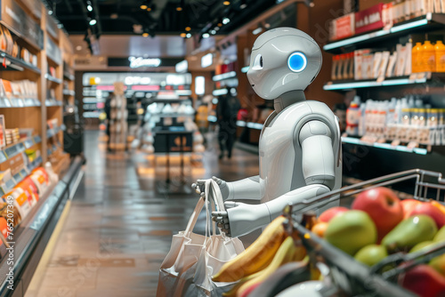 Wallpaper Mural Robotic Assistant Shopping Torontodigital.ca