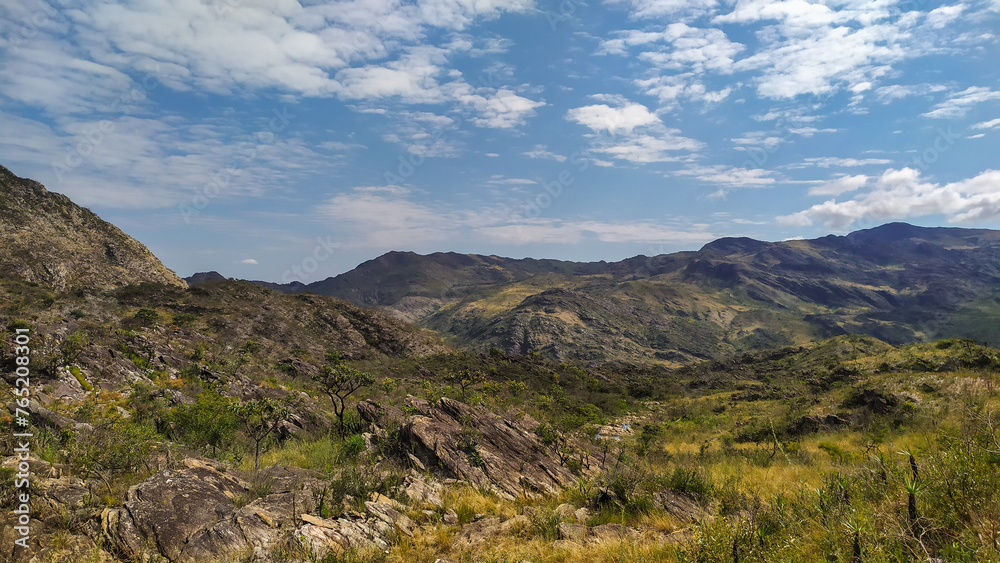 Mountains in the state of Minas Gerais in Brazil. They are part of the Serra do Cipó region.