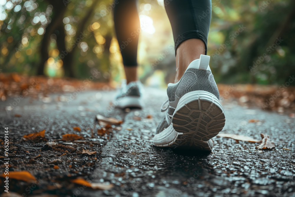 Runner, fitness and woman jogging outdoors in the neighborhood for health, energy and motivation for a healthy lifestyle. Runner, fitness and woman jogging outdoors in the neighborhood for health, energy and motivation for a healthy lifestyle.