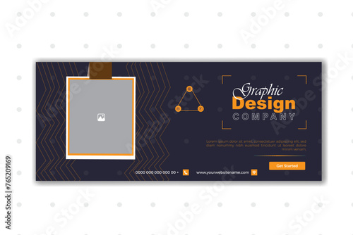 Graphic design agency social media cover design
