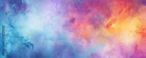 Red and yellow watercolour splatter background  purple yellow