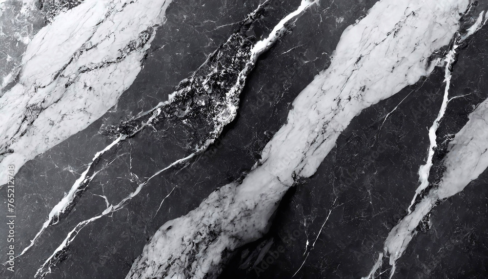 Fototapeta premium Czarne tło abstrakcyjne do projektu, tekstura marmuru, wzór w kształcie fal, tapeta