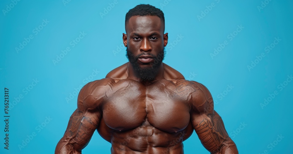 A bodybuilder in gym attire, flexing muscles, in a gym setting, solid color background A bodybuilder in gym attire, flexing muscles, in a gym setting, solid color background