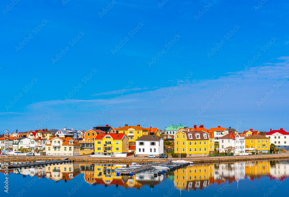 Colorful houses in Karlskrona