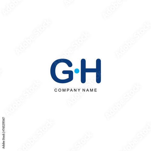 Initial GH logo company luxury premium elegance creativity