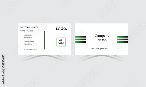 Creative and Clean Business Card Template, Set of modern business card.