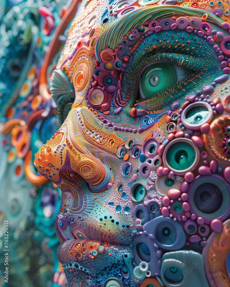 custom made wallpaper toronto digitalDesign a captivating long shot image featuring a variety of artworks aiming to evoke synesthetic experience