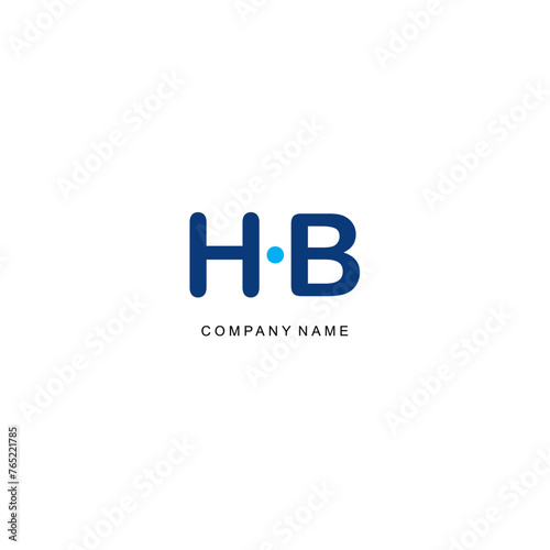 Initial HB logo company luxury premium elegance creativity